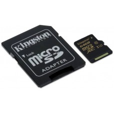 Карта памяти 64GB Kingston Canvas Go MicroSDXC Class 10 UHS-I (U3) + SD-адаптер (SDCG2/64GB)