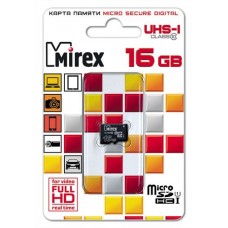 Карта памяти 16GB Mirex Class 10 UHS-I (13612-MCSUHS16)