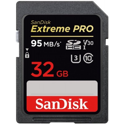 Карта памяти 32GB SanDisk Extreme Pro SDHC Class 10 UHS-I 95 MB/s (SDSDXXG-032G-GN4IN)