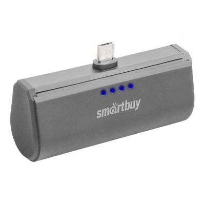 Внешний аккумулятор Smartbuy Turbo MicroUSB Gray 2200 mAh