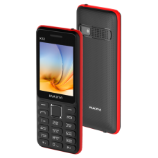 Телефон Maxvi K12 Black/Red
