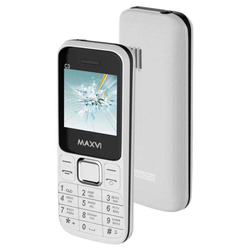 Телефон Maxvi C20 WHITE (Без ЗУ)