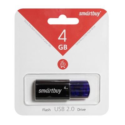 Флеш-накопитель USB 4GB Smartbuy Click синий (SB4GBCL-B)