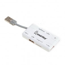 Картридер + хаб Smartbuy Combo White (SBRH-750-W)