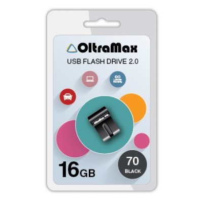Флеш-накопитель USB 16GB Oltramax 70 черный (OM-16GB-70-Black)