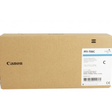 Картридж Canon PFI-706 C для плоттера iPF8400SE/8400S/8400/9400S/9400. Голубой. 700 мл. 6682B001