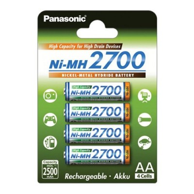 Аккумулятор Panasonic BK-3HGAE/4BE 2700 mAh, 4шт, AA
