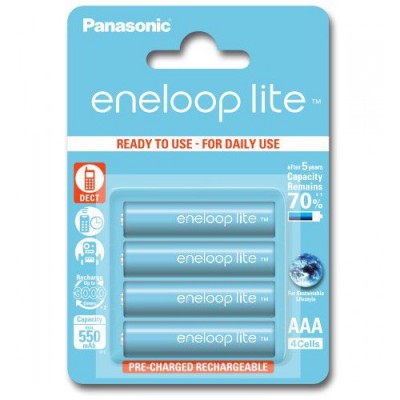 Аккумуляторы Panasonic Eneloop lite BK-4LCCE/4BE 550 mAh, 4 шт, AAA