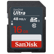 Карта памяти 16GB SanDisk Ultra SDHC Class 10 UHS-I 48 MB/s (SDSDUNB-016G-GN3IN)