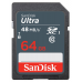 SD карта 64GB SanDisk Ultra Class 10 UHS-I 48 MB/s (SDSDUNB-064G-GN3IN)