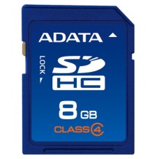 Карта памяти 8GB A-DATA SDHC Class 4 (ASDH8GCL4-R)