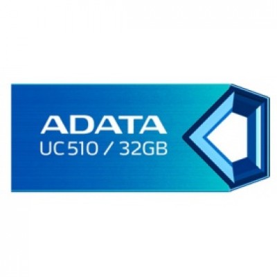 Флеш накопитель 32GB A-DATA DashDrive UC510, USB 2.0, алюминий, Синий (AUC510-32G-RBL)
