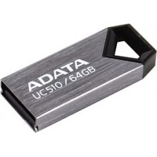 Флеш накопитель 64GB A-DATA DashDrive UC510, USB 2.0, алюминий, Серый (AUC510-64G-RTI)