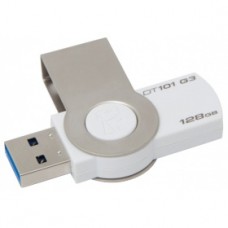 Флеш накопитель 128GB Kingston DataTraveler 101 G3, USB 3.0, Белый (DT101G3/128GB)