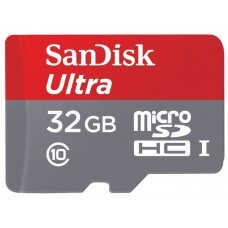 Карта памяти 16GB SanDisk MicroSDHC Class 10 Ultra UHS-I + SD адаптер (SDSQUNC-016G-GN6IA)