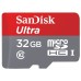 Карта памяти 32GB SanDisk Ultra MicroSDHC Class 10 UHS-I + SD адаптер (SDSQUNC-032G-GN6IA)