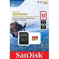 Карта памяти 32GB SanDisk Extreme MicroSDHC Class 10 UHS-I (U3) + SD адаптер (SDSQXNE-032G-GN6AA)