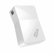 Флеш накопитель 8GB Silicon Power Touch T08, USB 2.0, Белый (SP008GBUF2T08V1W)