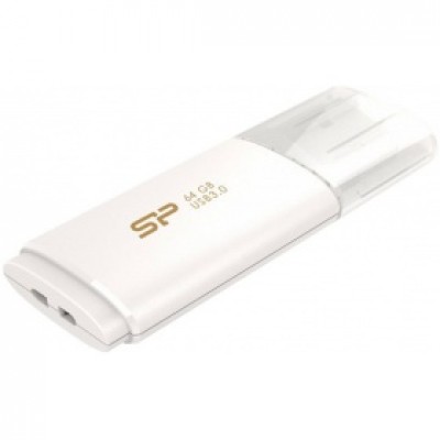 Флеш накопитель 64Gb Silicon Power Blaze B06, USB 3.0, Белый (SP064GBUF3B06V1W)