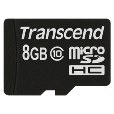 Карта памяти 8GB Transcend MicroSDHC Class 10 (TS8GUSDC10)