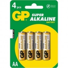 Батарейки GP AA (GP15A-CR4)-UE4/BC4 (4 шт. в уп-ке) (SUPER) 