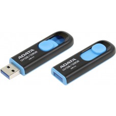 Флеш накопитель 128GB A-DATA UV128, USB 3.0, черный/синий (AUV128-128G-RBE)