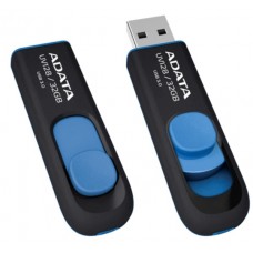 Флеш накопитель 32GB A-DATA UV128, USB 3.0, черный/синий (AUV128-32G-RBE)