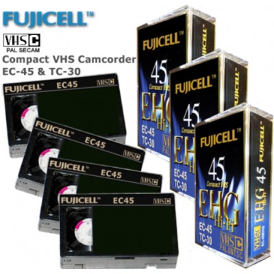 Видеокассета VHS-C Fujicell EC-45 / EC-30 Camcoder Video Tapes