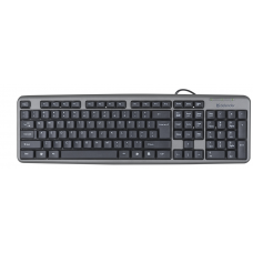 Проводная клавиатура Defender Element HB-520 PS/2 RU,серый,полноразмерная