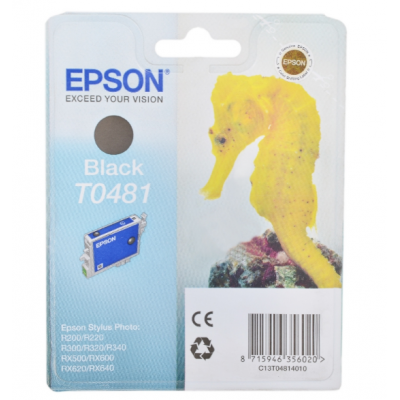 Картридж EPSON T0481 черный для R200/R300/RX500/RX600 - C13T04814010