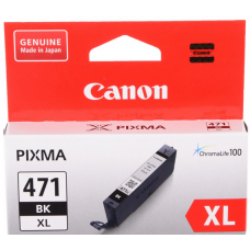 Картридж Canon CLI-471XL BK для MG5740, MG6840, MG7740. Чёрный. 810 страниц. 0346C001