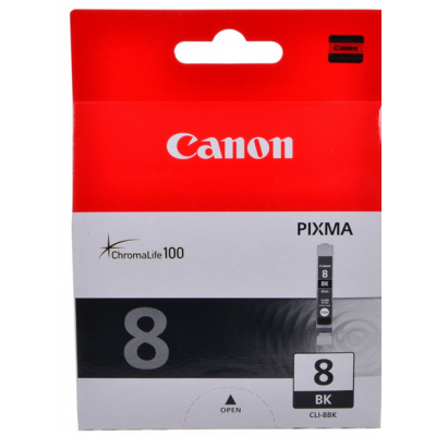  Чернильница Canon CLI-8BK для PIXMA MP800/MP500/iP6600D/iP5200/iP5200R/iP4200. Чёрный. 5220 страниц. 0620B024