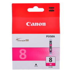  Чернильница Canon CLI-8M для PIXMA MP800/MP500/iP6600D/iP5200/iP5200R/iP4200/IX5000. Пурпурный. 700 страниц. 0622B024