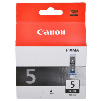  Картридж Canon PGI-5Bk для PIXMA MP800/MP500/iP5200/iP5200R/iP4200R/IX4000/IX5000. Чёрный. 505 страниц. 0628B024