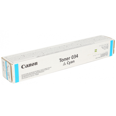 Тонер Canon C-EXV034 TONER C для iR C1225/iF. Голубой. 7300 страниц. - 9453B001