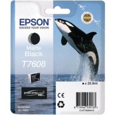 Картридж EPSON T7608 черный матовый для SC-P600