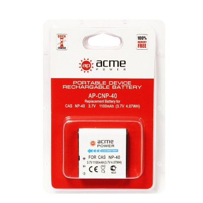 Аккумулятор AcmePower AP-Casio NP-40