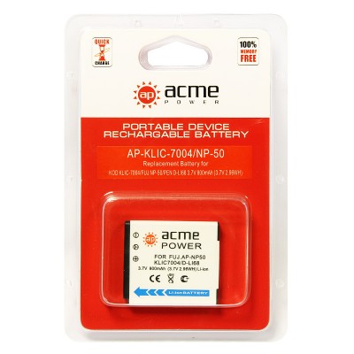 Аккумулятор AcmePower AP-NP-50 / KLIC-7004 / D-Li68