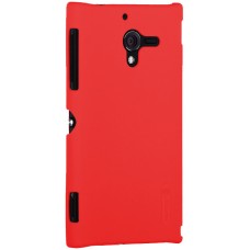 Чехол Nillkin Super Frosted Shield Case для Sony Xperia ZL (красный)