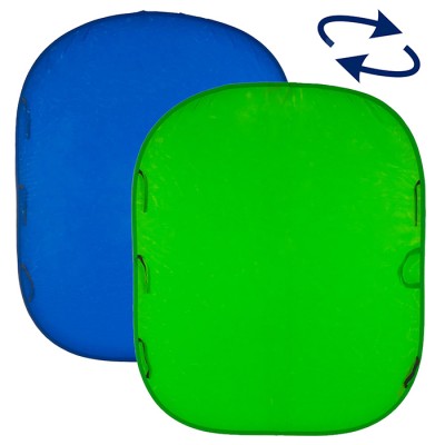 Фон хромакей складной Lastolite LC5687 Chromakey Blue/Green, 150х180 см
