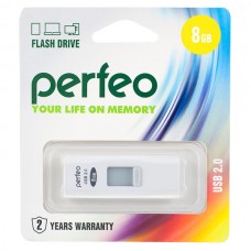 Флеш-накопитель Perfeo USB 8GB S02 White