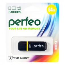 Флеш-накопитель Perfeo USB 64GB C01 Black (PF-C01B064)