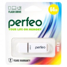 Флеш-накопитель Perfeo USB 64GB C01 White (PF-C01W064)