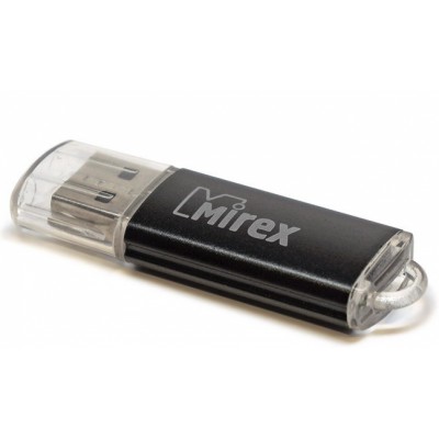 Флеш-накопитель 8GB Mirex UNIT BLACK USB 2.0 (13600-FMUUND08)