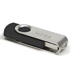 Флеш-накопитель 16GB Mirex SWIVEL BLACK USB 2.0 (13600-FMURUS16)