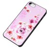 Чехол накладка Mobile Case для iPhone 5 / 5S розовый с цветами
