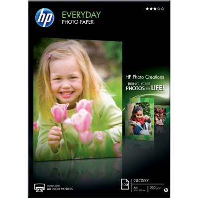 Фотобумага глянцевая HP Everyday Glossy Photo Paper 200г/м2, A4, 100л (Q2510A)