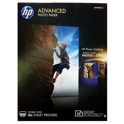 Фотобумага глянцевая HP Advanced Photo Paper 250г/м2, 13x18 cm, 25л (Q8696A)