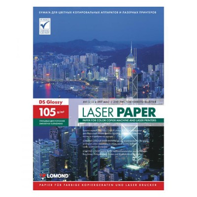 Фотобумага глянцевая двухсторонняя для лазерной печати Lomond 105 г/м2, A4, 250 л (0310641)