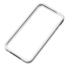 Бампер для iPhone 4 / 4S бело-серый